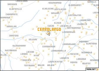 map of Cerro Largo