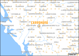 map of Cerro Mono