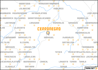 map of Cerro Negro