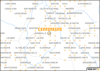 map of Cerro Negro