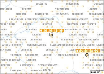 map of Cerro Negro