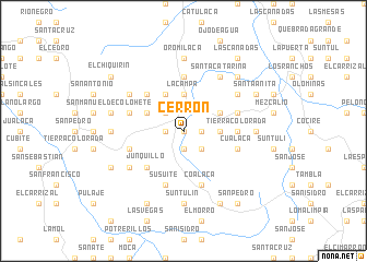 map of Cerrón