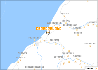 map of Cerro Pelado