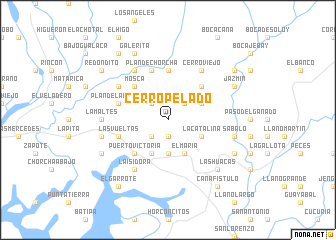 map of Cerro Pelado
