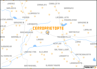 map of Cerro Prieto Pte.