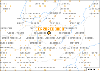 map of Cerro Redondo