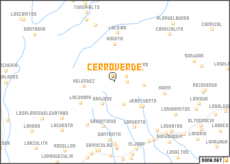 map of Cerro Verde