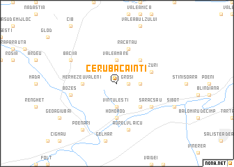 map of Ceru-Băcăinţi