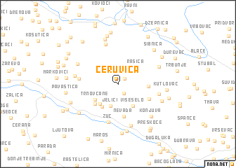 map of Ceruvica