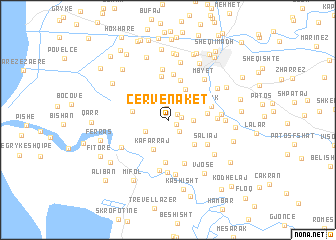 map of Çervenakët