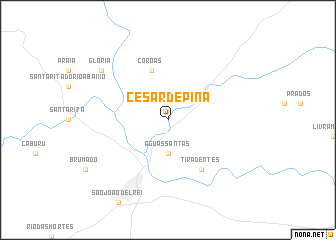 map of César de Pina