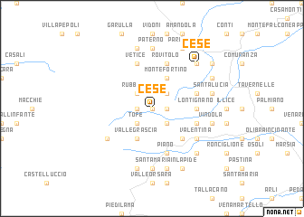 map of Cese