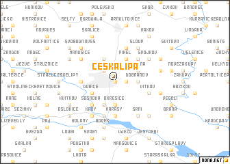 map of Česká Lípa