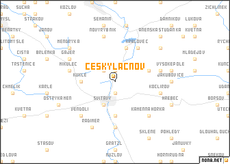 map of Český Lačnov
