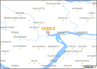 map of Cesole