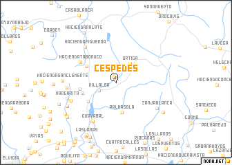 map of Cespedes