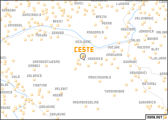 map of Ceste
