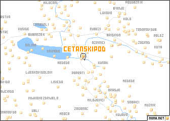 map of Ćetanski Pod