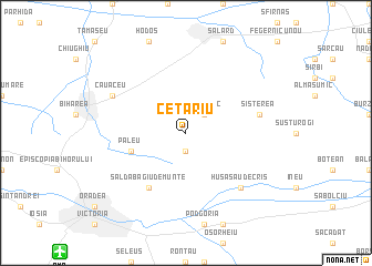 map of Cetariu