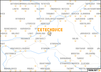 map of Cetechovice