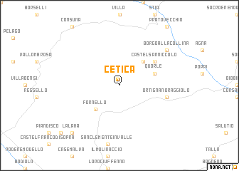 map of Cetica