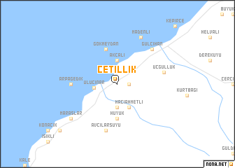 map of Çetillik