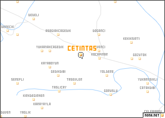 map of Çetintaş