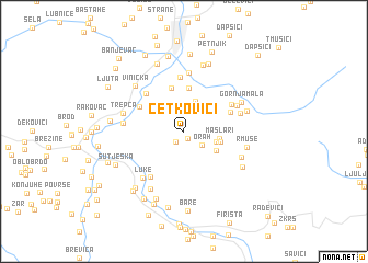 map of Ćetkovići