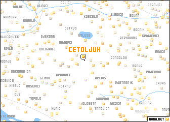 map of Četoljuh
