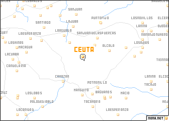 map of Ceuta