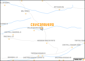 map of Cevico Navero