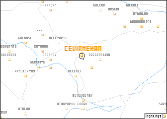 map of Çevirmehan