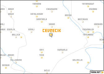 map of Çevrecik
