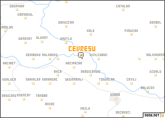 map of Çevresu