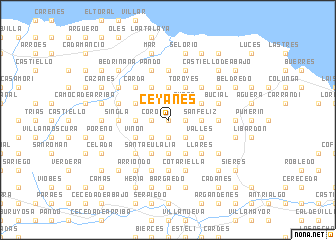 map of Ceyanes