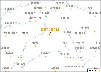 map of Ceylanlı