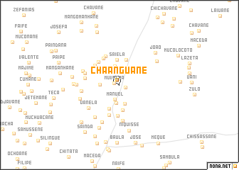 map of Chaanguane