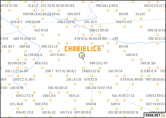 map of Chabielice