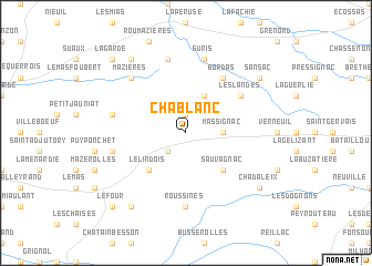 map of Chablanc