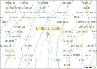 map of Chacalté Sis