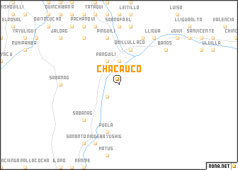 map of Chacaúco