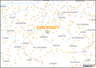 map of Chachīn Gūtī