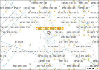 map of Chachoengsao
