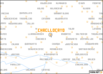 map of Chacllocayo