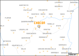 map of Chacón