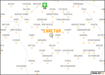 map of Chactún