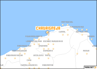 map of Chã da Igreja