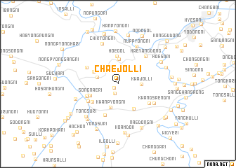 map of Chaejŏl-li