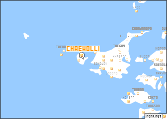 map of Chaewŏl-li