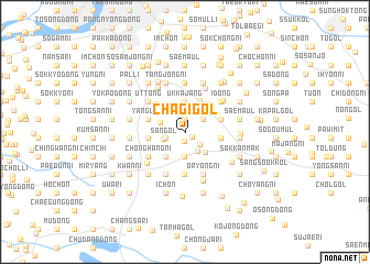 map of Chagi-gol